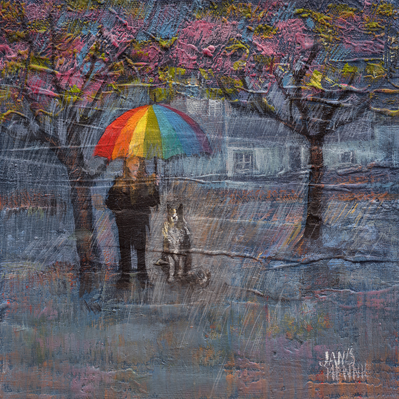 April Showers with Rainbow